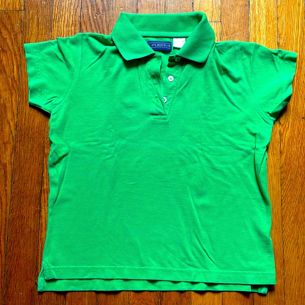 J. McLaughlin Green Polo Shirt